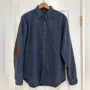 J. Crew navy brushed cotton/wool button down. Great for fall wardrobe!